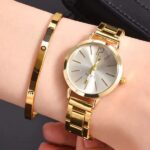 Elegant Women’s Quartz Watch & Bracelet Set - Image 2