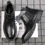 Men’s British-Style Chelsea Martin Boots Classic Elegance - Image 3