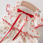 Cherry Bow Chiffon Dress for Girls Summer Princess Dress - Image 5